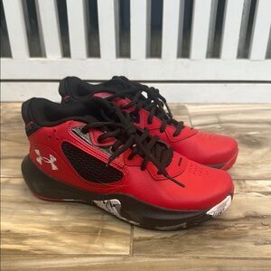 Under Armour Kids Red Athletic Shoes
